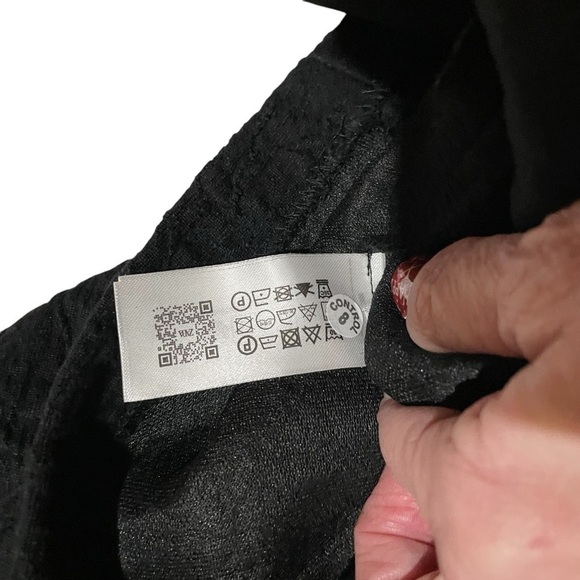 Zara textured black Mini Dress-Size 10-Fits more Size 8-NWT-Shift Dress - Picture 5 of 10